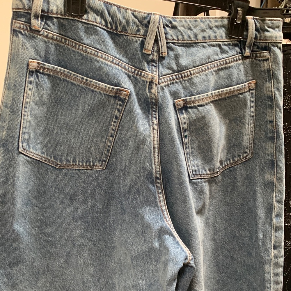 Good American Light Blue Wide-Leg Jeans - Picture 6 of 10